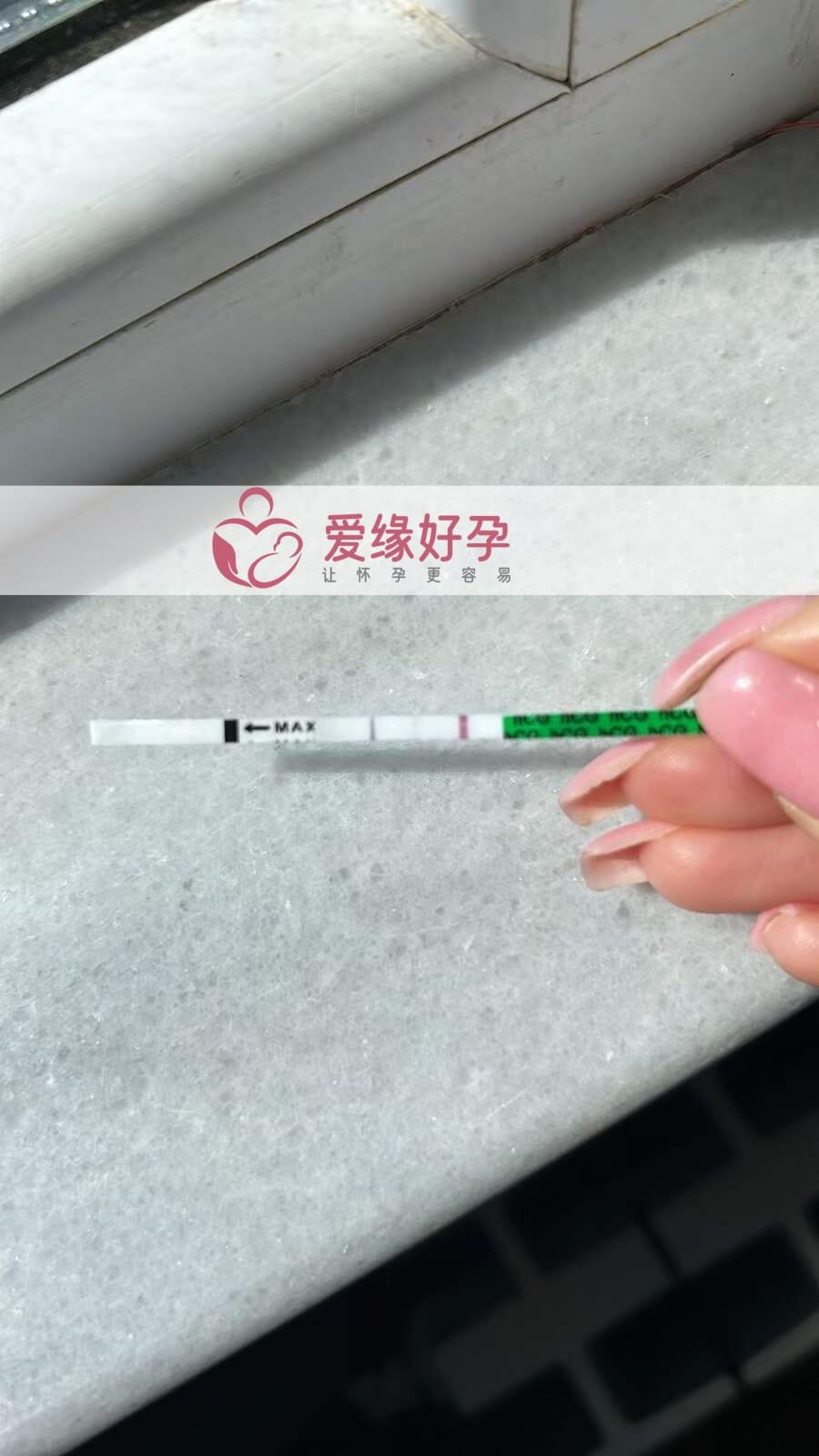 爱缘好孕:格鲁吉亚爱心妈妈试纸验孕成功