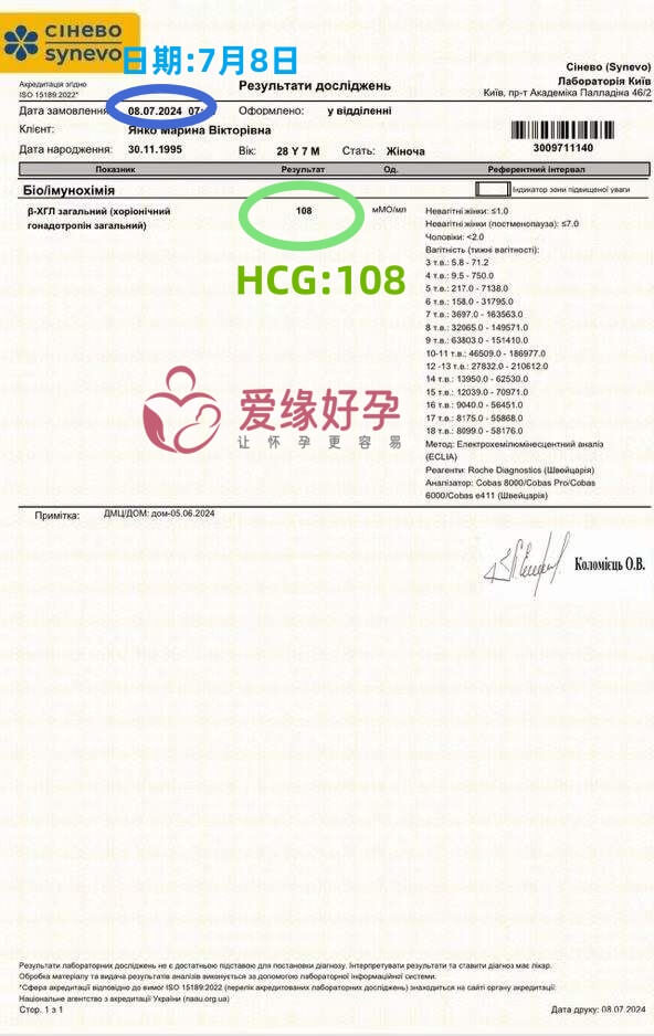 爱缘好孕格鲁吉亚爱心妈妈验孕着床成功